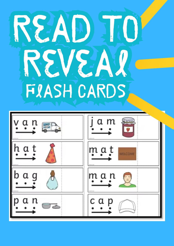 Read to Reveal Flash Cards Early Reading Made Fun!