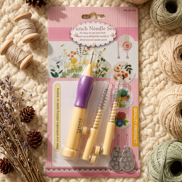 DIY magic Embroidery pen Punch Needle 3 in 1 Set