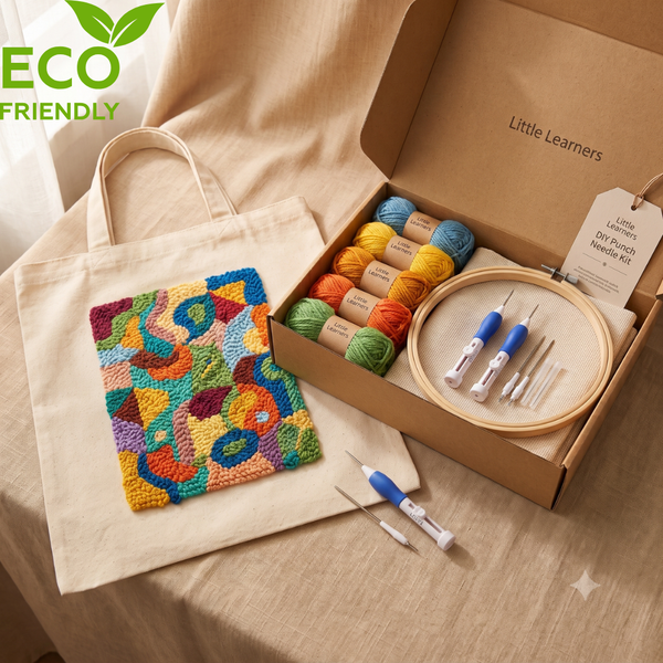 DIY Punch Needle Magic Embroidery Pen with Tote Bag Complete Kit