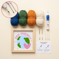 Punch Needle Canvas Kit - DIY Craft Kit for Beginners