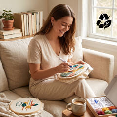 Punch Needle Canvas Kit - DIY Craft Kit for Beginners