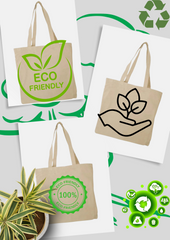 3-in-1 Plain Tote Bag Bundle – Style, Strength & Sustainability!