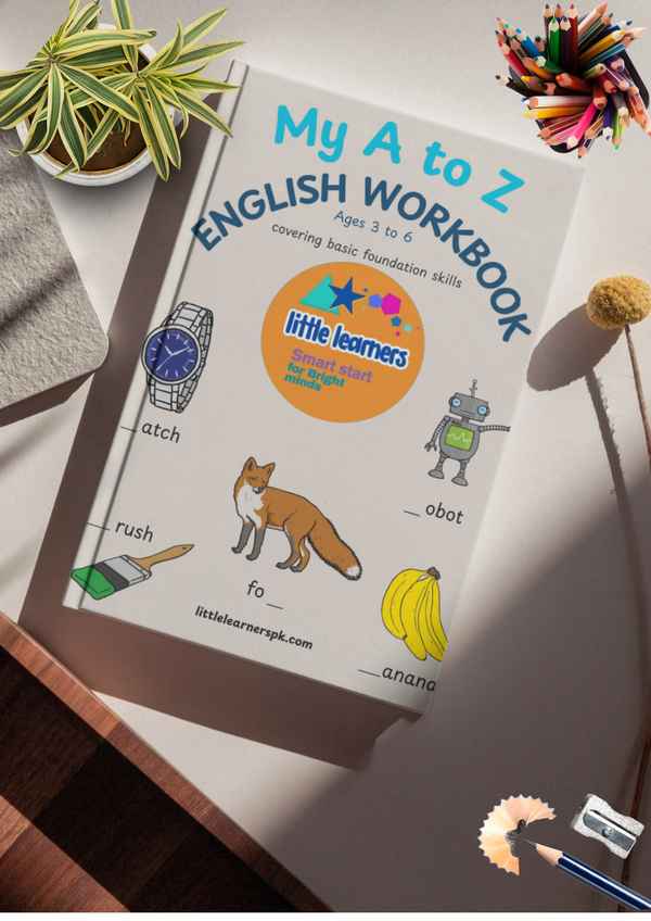 My a to z English Worksheets - Foundational Skills for Ages 3-6