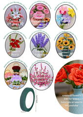 Pipe cleaner's DIY flower making Kit (pack of 8 flowers kit)