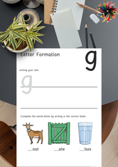 My a to z English Worksheets - Foundational Skills for Ages 3-6