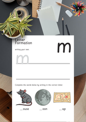 My a to z English Worksheets - Foundational Skills for Ages 3-6
