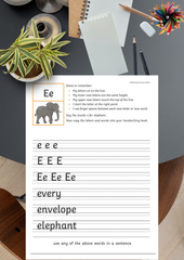 Handwriting Worksheets - Kindergarten (KG)