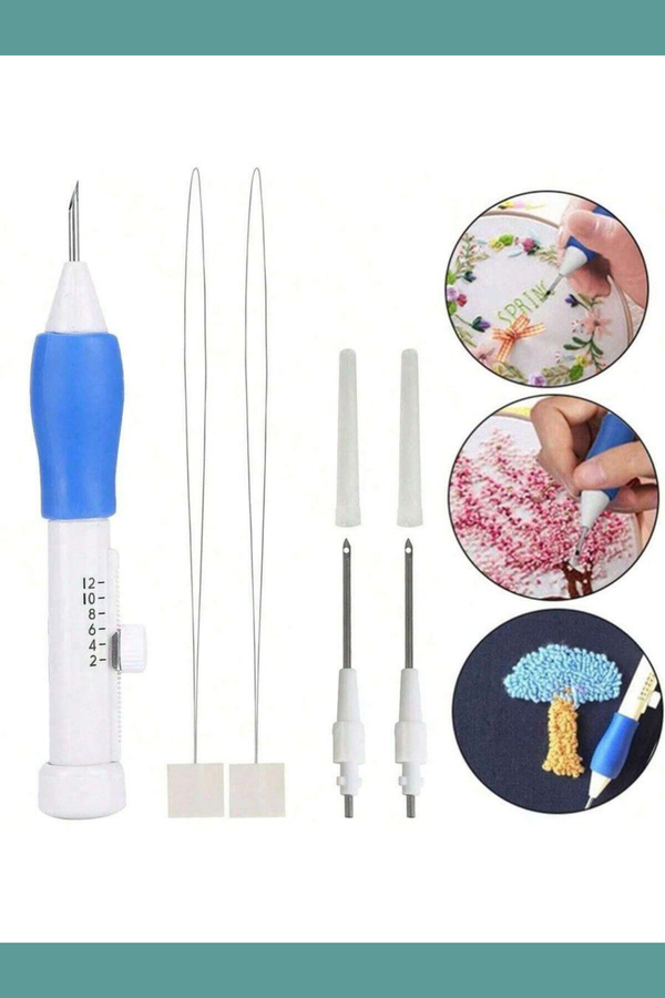 Punch needle embroidery pen (set of 3 needles).