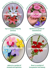 Pipe cleaner's DIY flower making Kit (pack of 8 flowers kit)