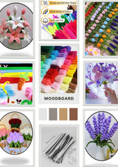 Pipe cleaner's DIY flower making Kit (pack of 8 flowers kit)