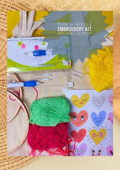 Tote bags with punch needles