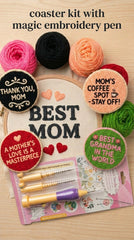 Coaster Kit with Magic Embroidery Pen