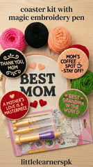 Coaster Kit with Magic Embroidery Pen
