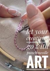 Tote bags with punch needles