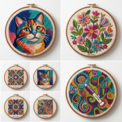 Punch Needle Canvas Kit - DIY Craft Kit for Beginners