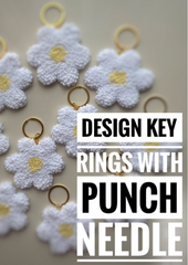 Tote bags with punch needles