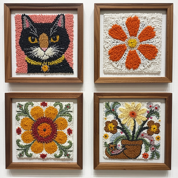 Punch Needle Canvas Kit - DIY Craft Kit for Beginners