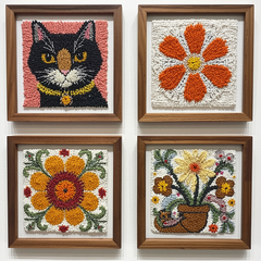 Punch Needle Canvas Kit - DIY Craft Kit for Beginners