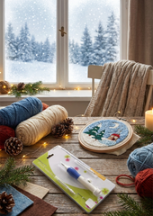 Tote bags with punch needles