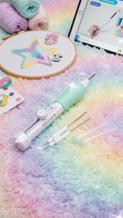 Punch needle embroidery pen (set of 3 needles) With Eco friendly Tote Bag.