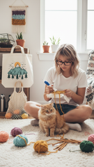 Punch needle embroidery pen (set of 3 needles) With Eco friendly Tote Bag.