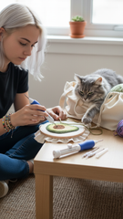 Punch needle embroidery pen (set of 3 needles) With Eco friendly Tote Bag.