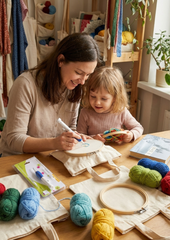 Punch needle embroidery pen (set of 3 needles) With Eco friendly Tote Bag.