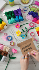 Pipe cleaner's DIY flower making Kit (pack of 8 flowers kit)