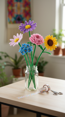 Pipe cleaner's DIY flower making Kit (pack of 8 flowers kit)