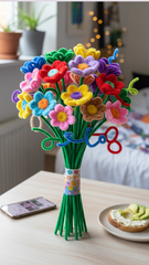 Pipe cleaner's DIY flower making Kit (pack of 8 flowers kit)