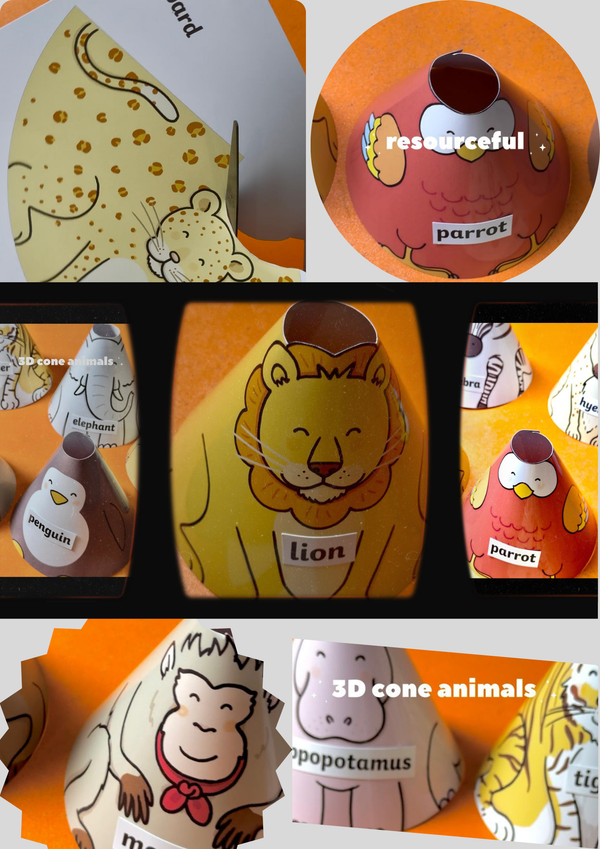 DIY Zoo Animals Fun Box